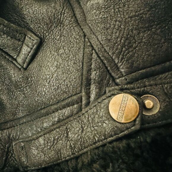 DAVOUCCI vintage leather & suede black coat measurements in pictures-No Size - Picture 13 of 13